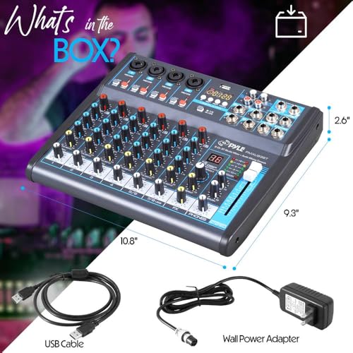 8 Channel Digital USB Bluetooth Audio Mixer O8825