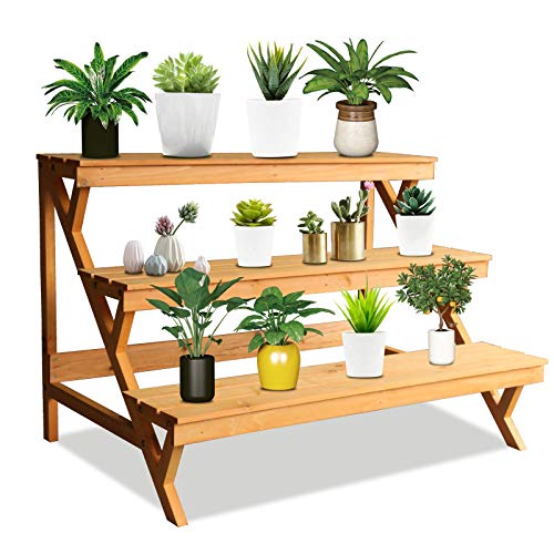 3 Tier Wood Plant Stand Z8789