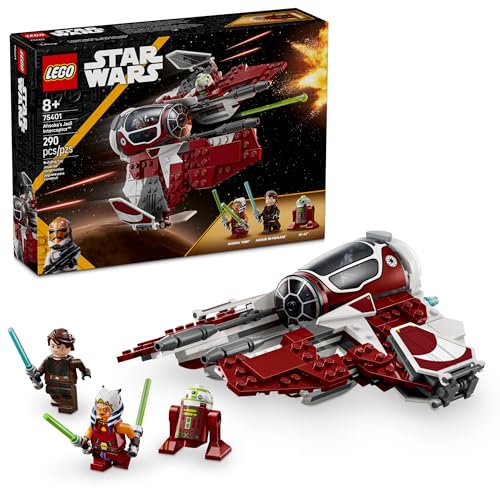 LEGO Star Wars Ahsoka's Jedi Interceptor Spaceship Building Toy, Ages 8+, 75401 Y411159