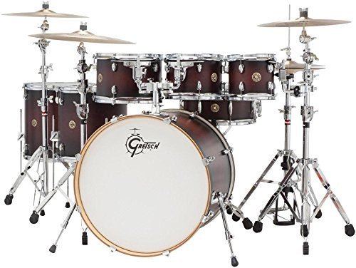 6-Piece Maple Shell Pack with 8" Tom Tom, Satin Deep Cherry Burst N80384