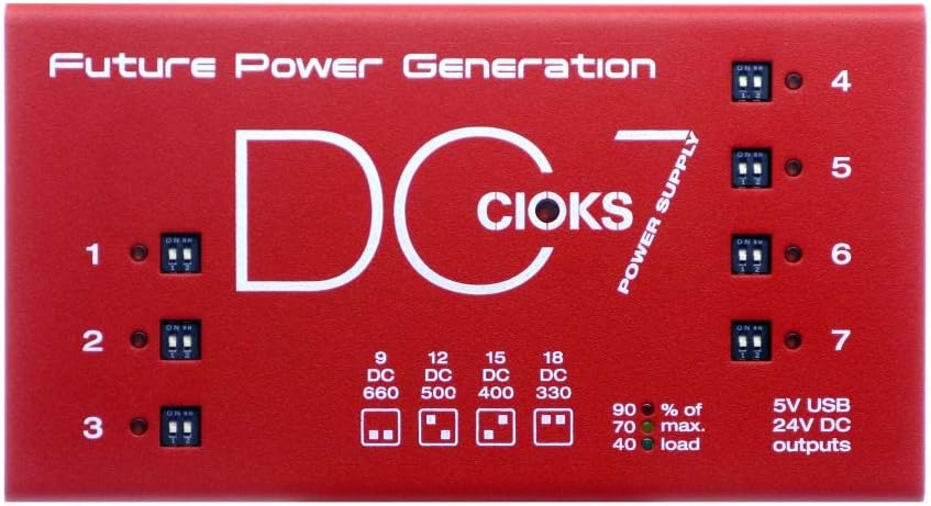 9V / 12V / 15V / 18V DC Universal Power Supply with 7 Isolated Outputs and 5V USB Outlet P395