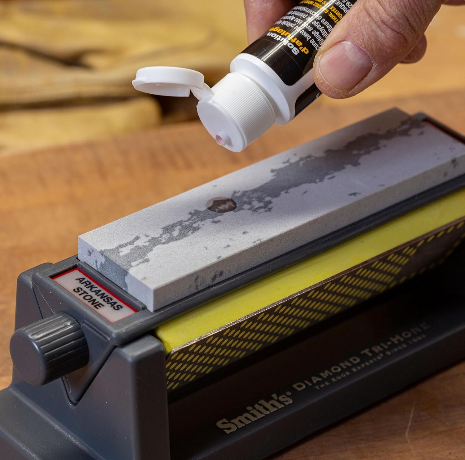 6" Diamond Sharpening Stone System - Grey - Fine, Natural, & Coarse Stones V4680
