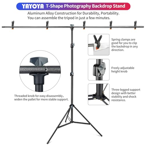Green Screen Backdrop Kit 6.3 x 6.5 ft with Carrying Case and 5 Clips X704044