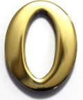 Brass Numbers Two Inch Solid Brass Number 0 J290422