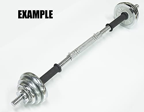 Adjustable Dumbbell Bar Handles 32/35/40cm Fit 1 inch Standard Weight Plate Sold in Pair B28225
