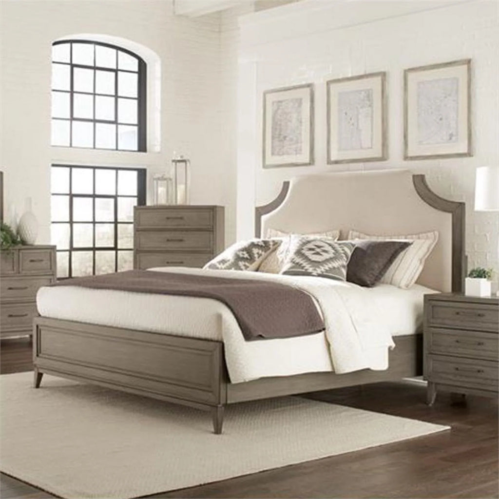Upholstered Queen Panel Bed D9535