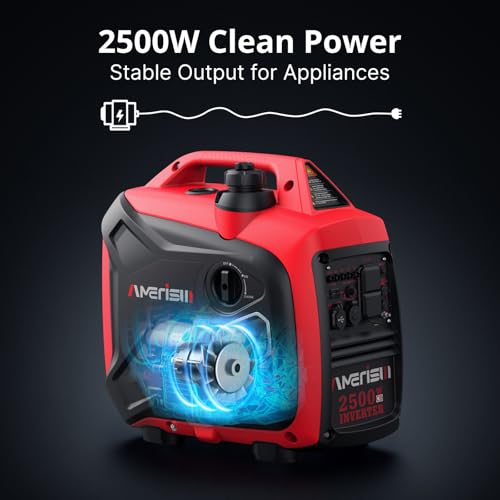 2500-Watt Gas Powered Portable Inverter Generator with CO Sensor L8411