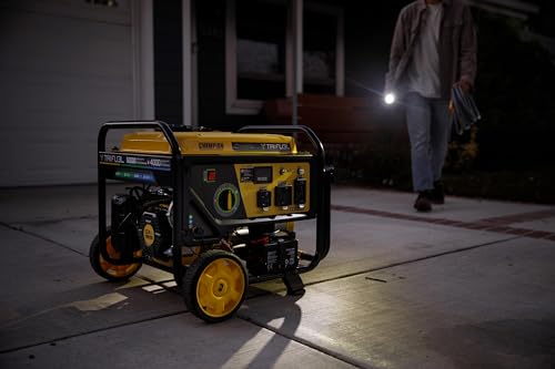 5000-Watt Electric Start Tri Fuel Portable Generator with CO Shield U813335