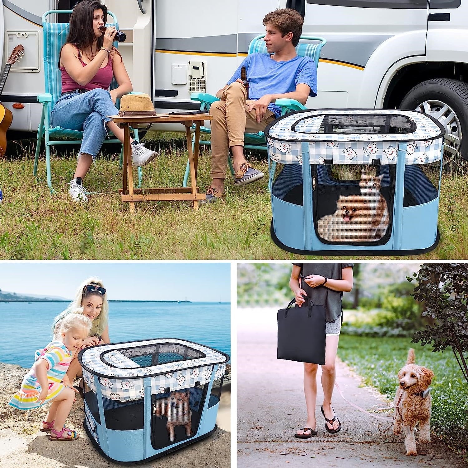 Medium Collapsible Dog Crate Y326