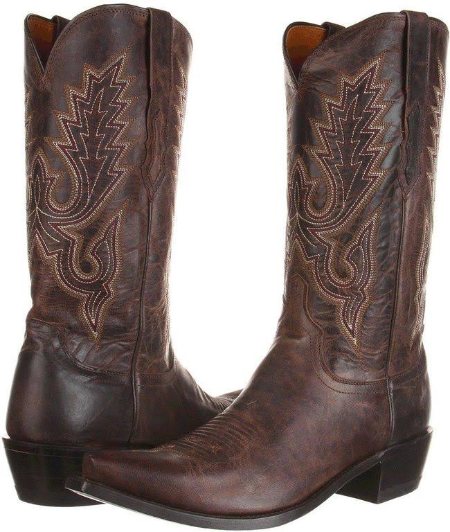 Chocolate Madras Goat Cowboy Boots R55975
