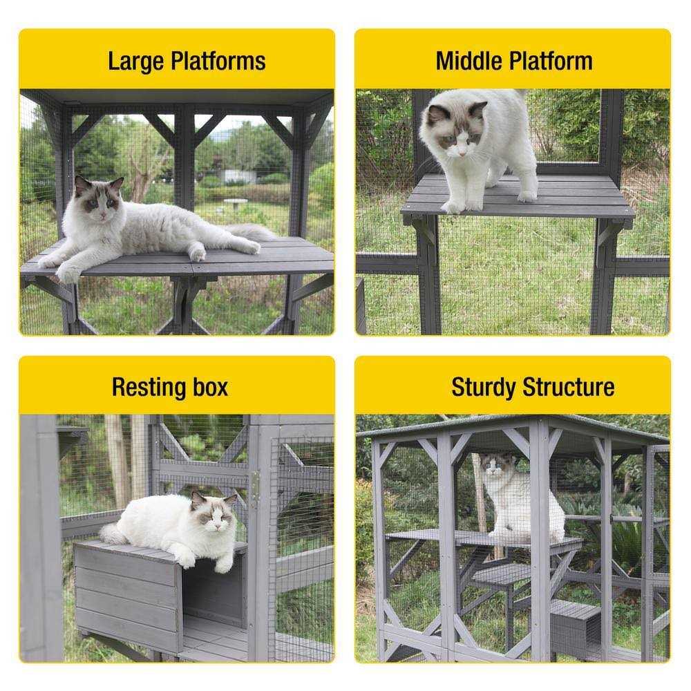 Walk-in Extra Large Outdoor Cat Enclosure X805