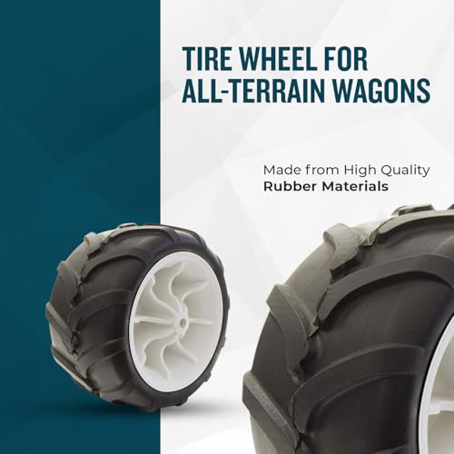 Single Replacement Solid Tire Wheel Heavy Duty Black Lime Green M283