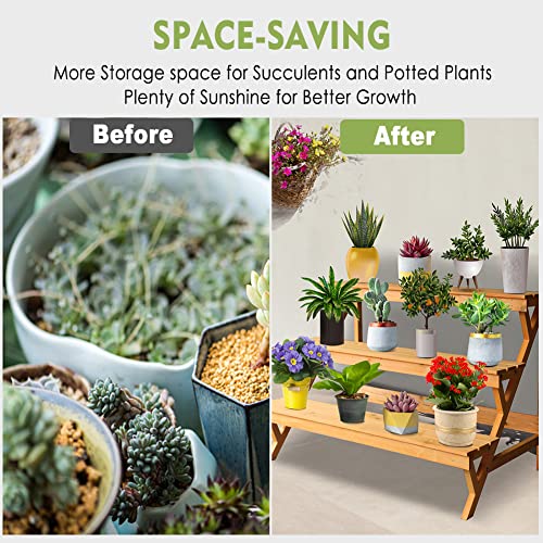 3 Tier Wood Plant Stand Z8789