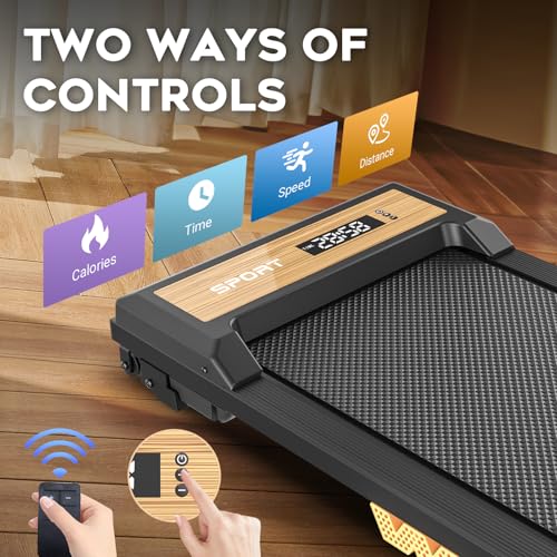 Under Desk Walking Treadmill with 265LBS Weight Capacity, 2 in 1 Portable Compact Treadmill U3159