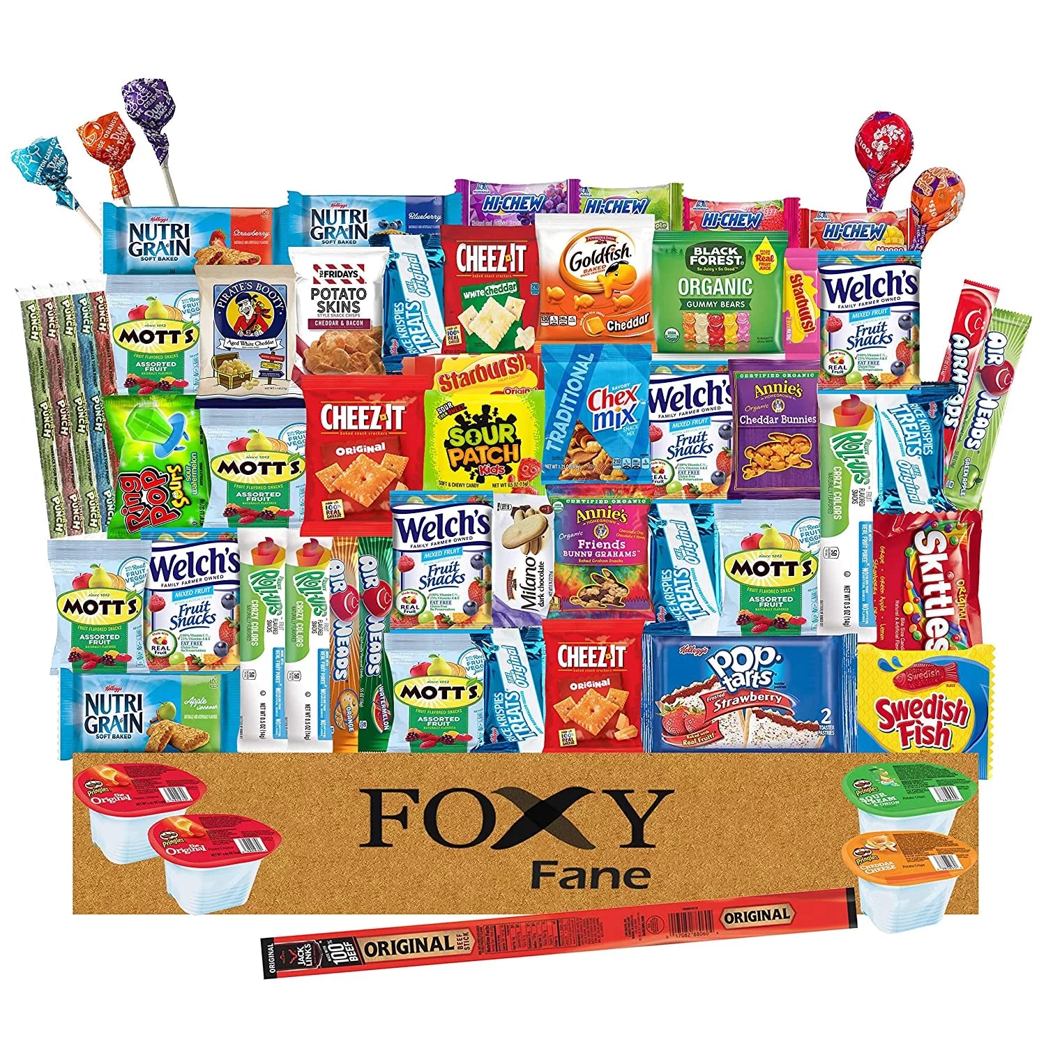 60 count Assorted Snack Box with Chips, Cookies, Candy, Crackers L134