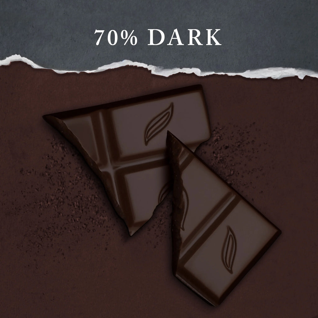 Organic Dark Chocolate Bar, 70% Cacao, 10 - 3.17 oz Bars V49277