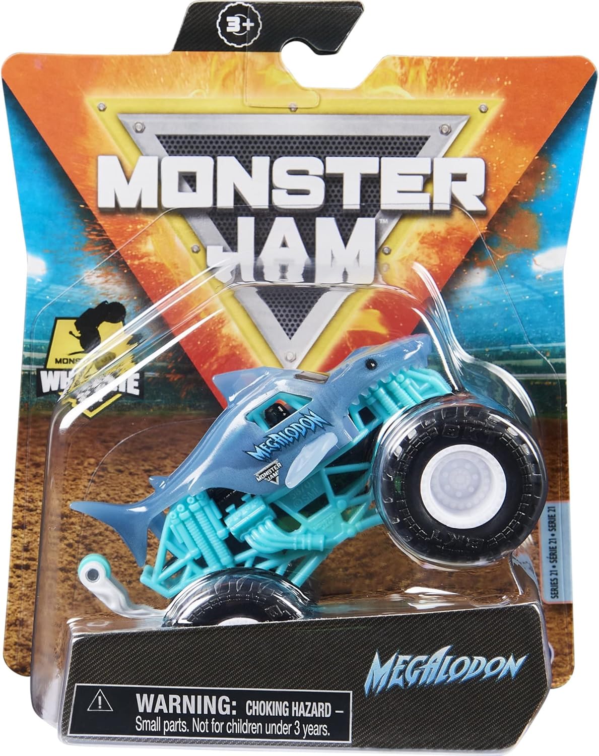 1:64 Diecast Monster Truck with Wheelie Bar A9632