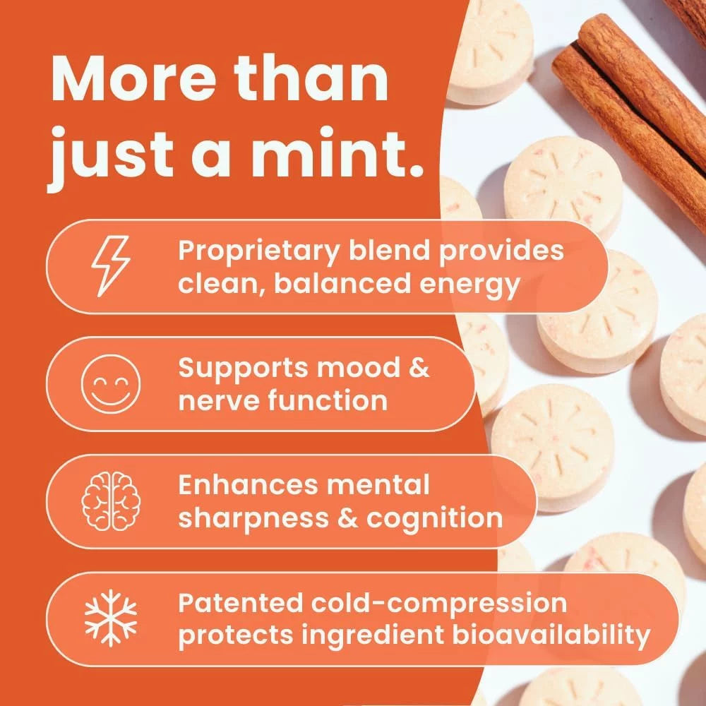 Cinnamon Caffeine Mints, 12 Pack (144 Count) L936