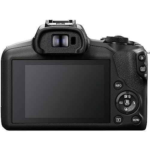 Mirrorless Camera with RF-S 18-45mm f/4.5-6.3 STM Lens + Wide Angle & Telephoto Lenses + 64GB Memory + 3pc Filter Kit + Case + Flash + Tripod G235680