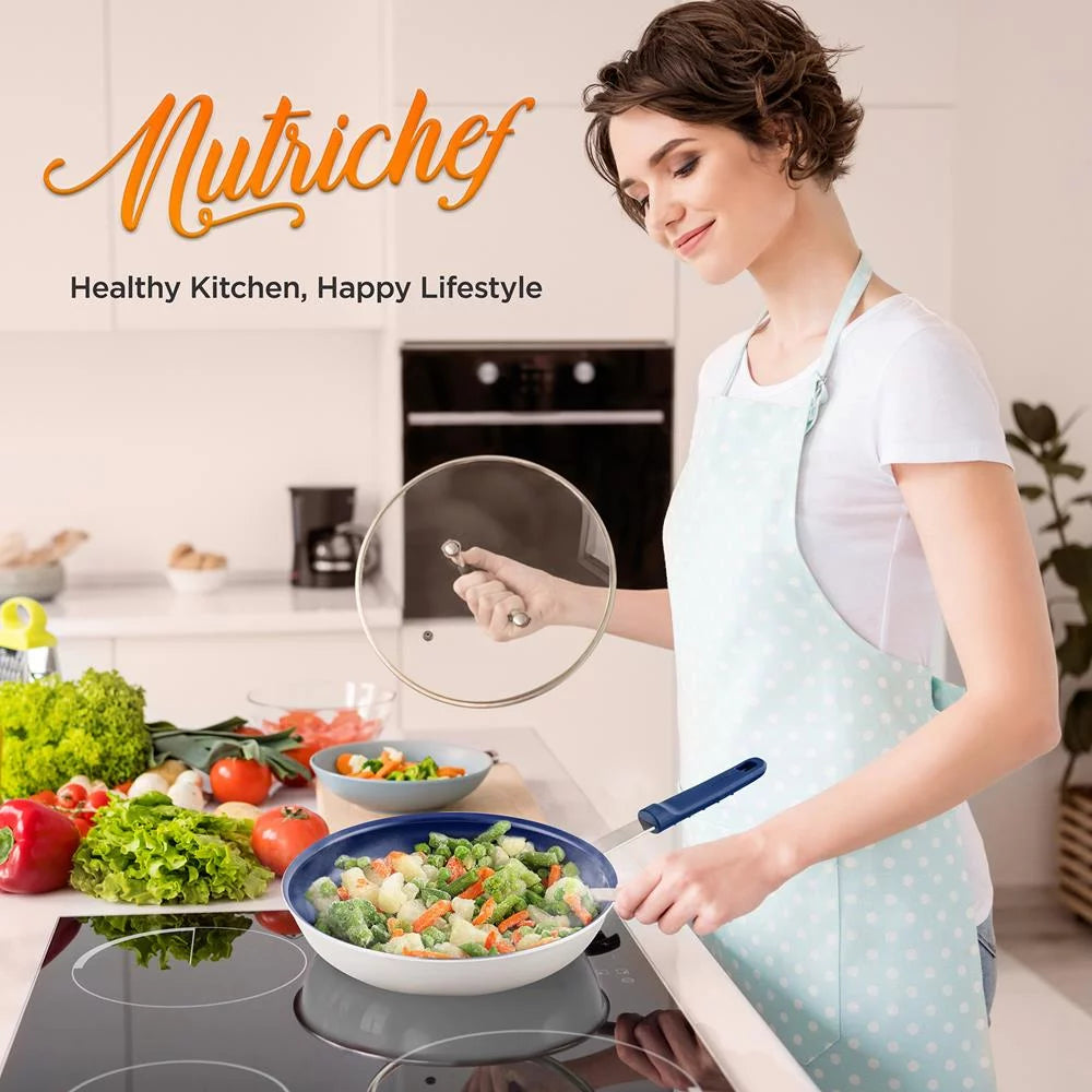 8" Nonstick Ceramic Frying Pan with Lid Z694