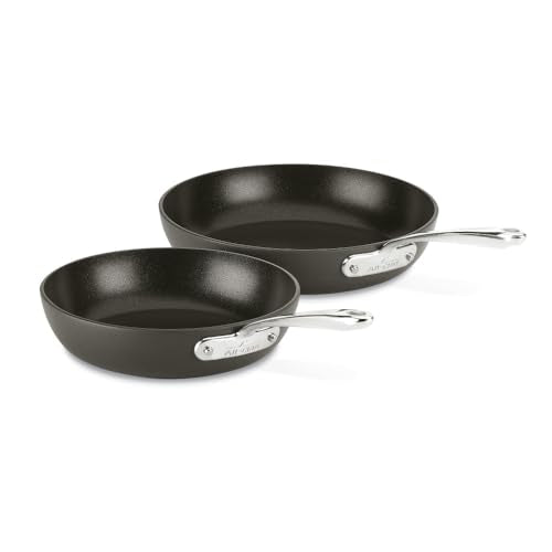 Hard Anodized Nonstick Fry Pan Set 2 Piece Black C804