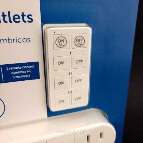 3-Piece Indoor Wireless Outlets with Remote Control M500