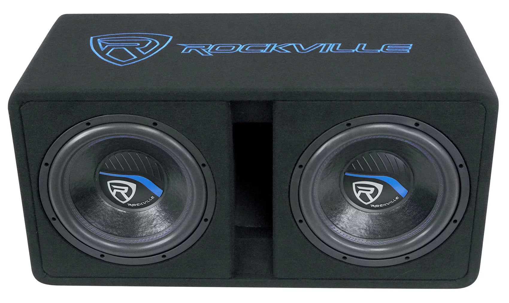 Dual 12" 2800w Car Subwoofers with Vented Sub Box and Amp K963