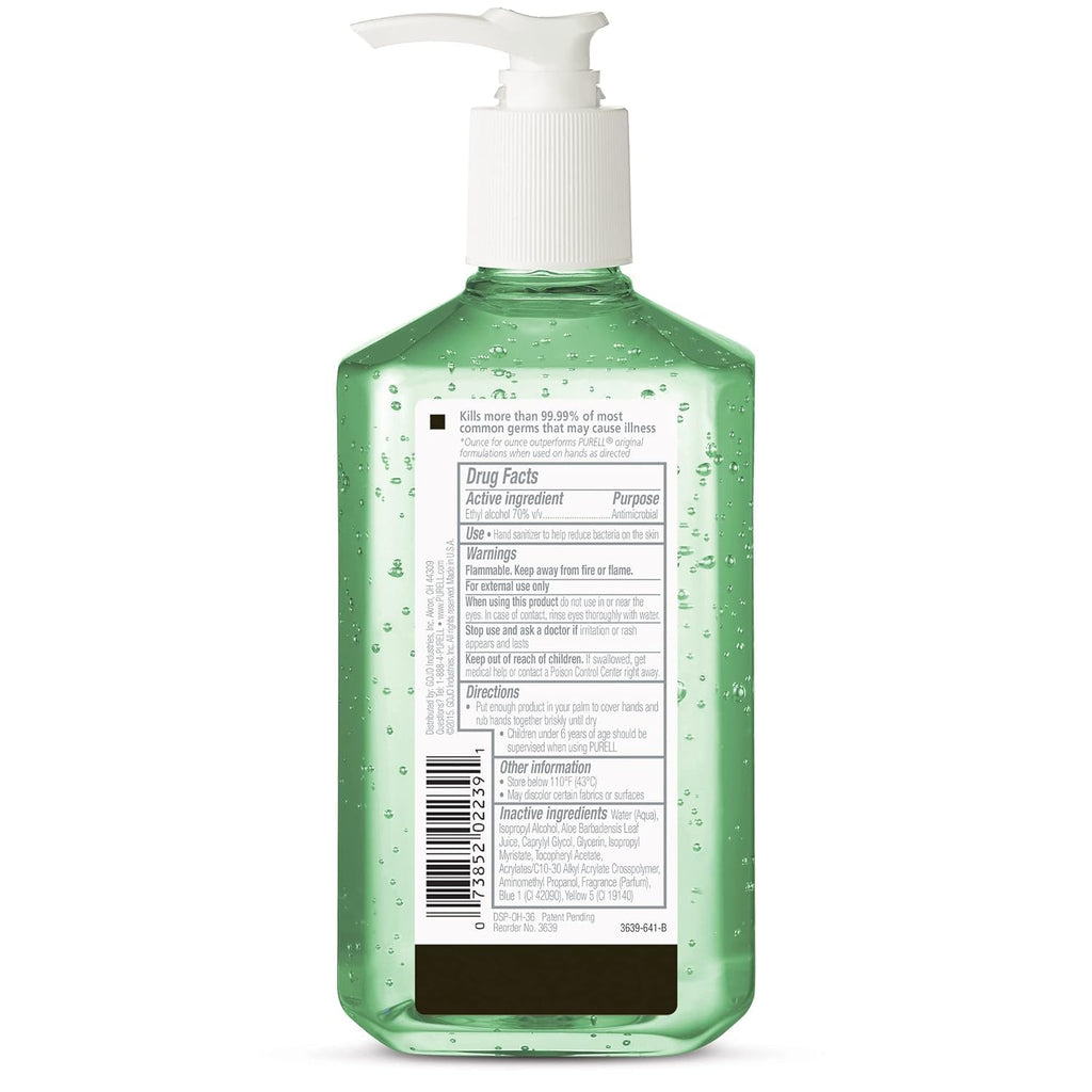 12 fl oz Pump Bottle Hand Sanitizer Gel (Pack of 12) G614988