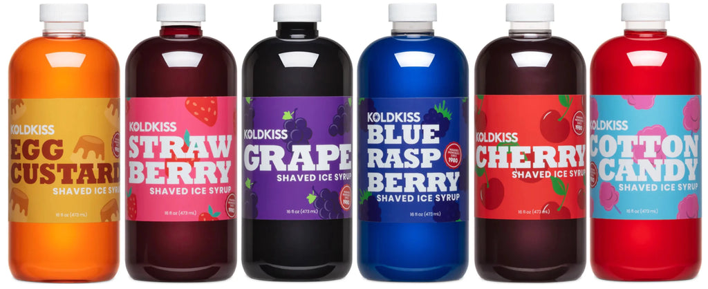 Pint Six Pack Shaved Ice Syrup Z93056