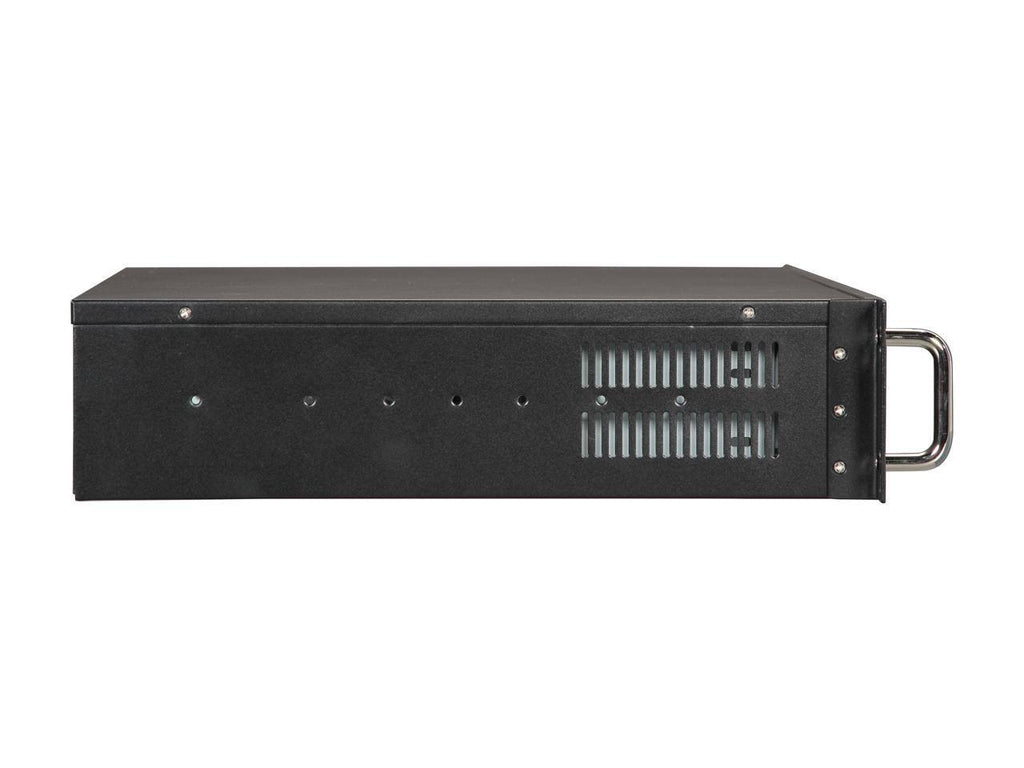 Black Aluminum Steel 2U Rackmount Server Case Y319578