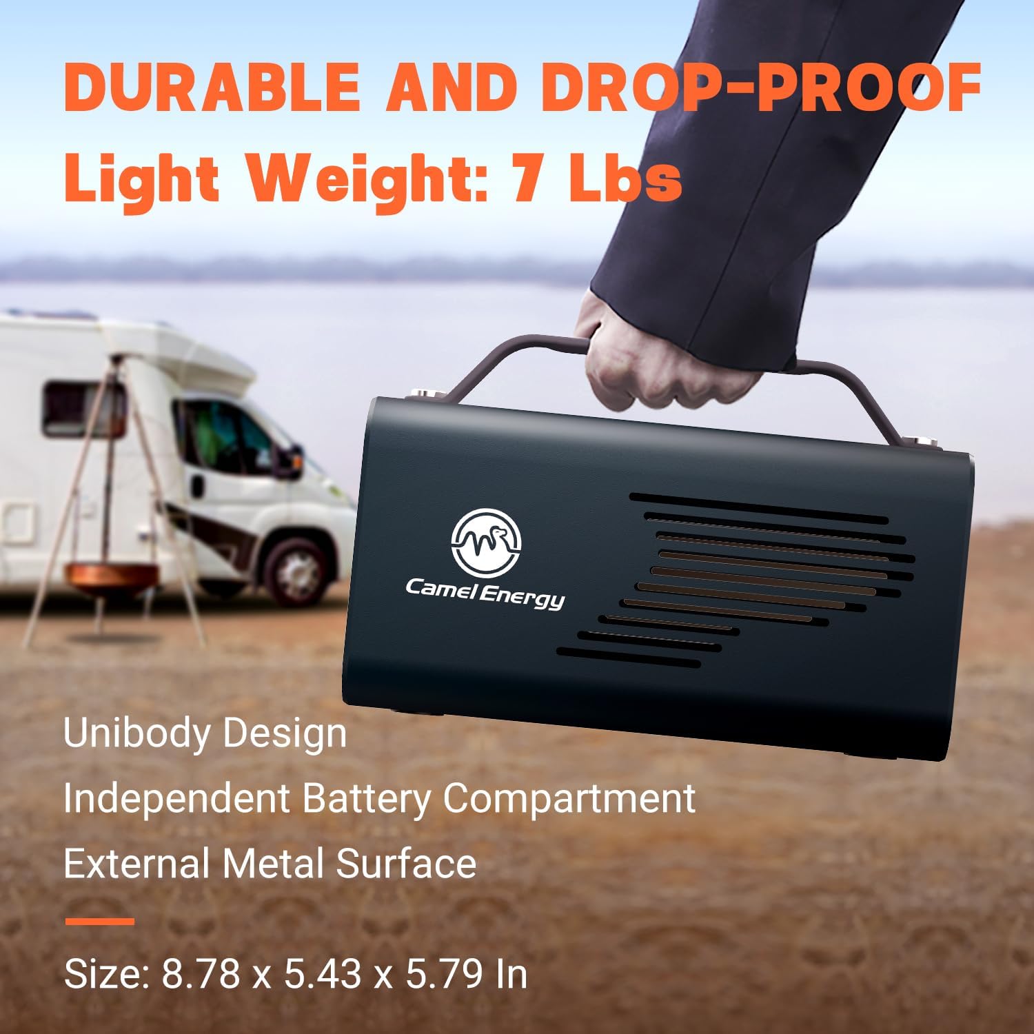 Portable Power Station 230Wh 200W LiFePO4 Battery Backup AC Outlet PD 60W L433835