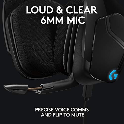 Black 7.1 Surround Sound PC Gaming Headset G35841