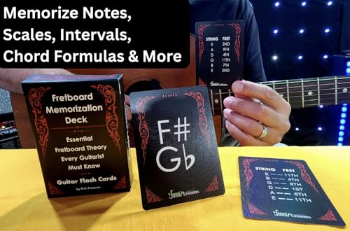 54-Card Guitar Flash Cards C968
