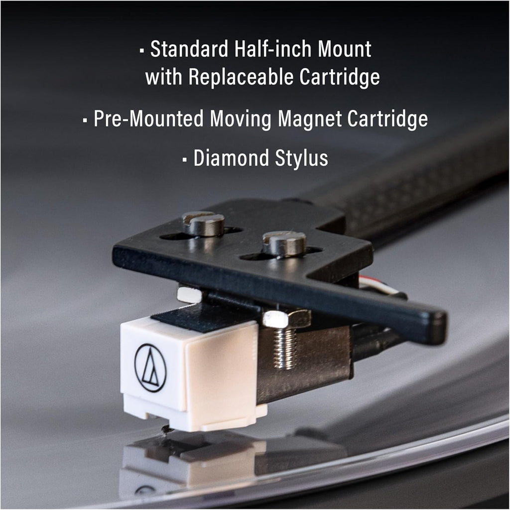 Walnut 2-Speed Belt-Drive Bluetooth Turntable with Speakers B652717