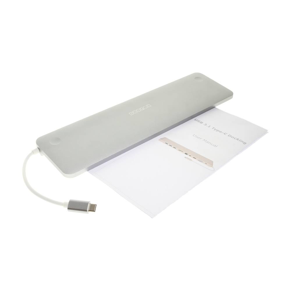 USB C PD Docking Station with Multi-Port USB 3.1 Hub Aluminum X687656