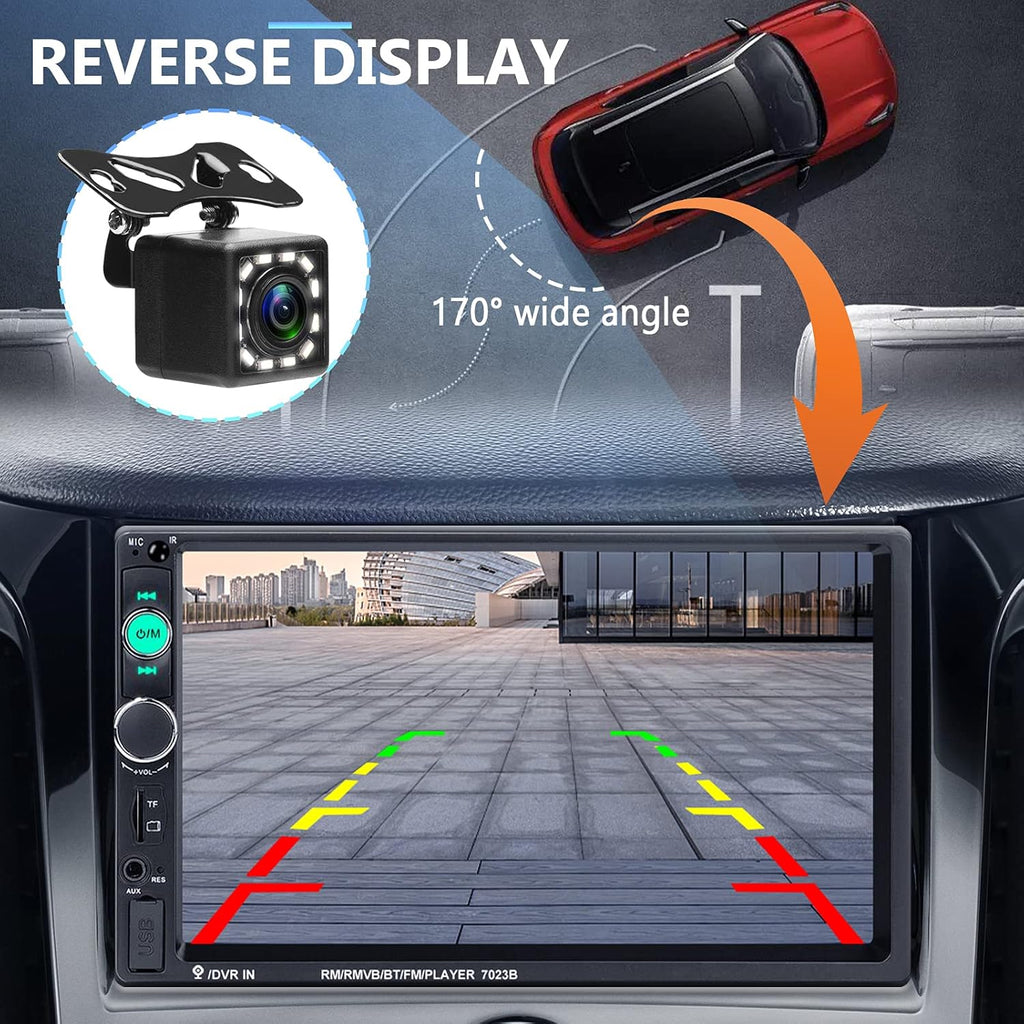 2 Din 7 Inch Touch Screen Car Stereo with Bluetooth L831698