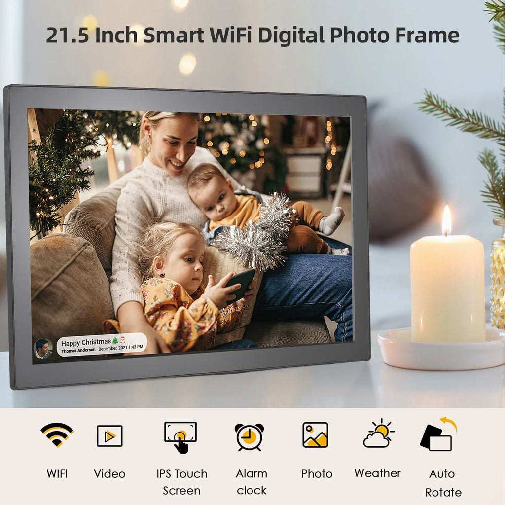 21.5-Inch WiFi Digital Picture Frame with IPS Screen R31446