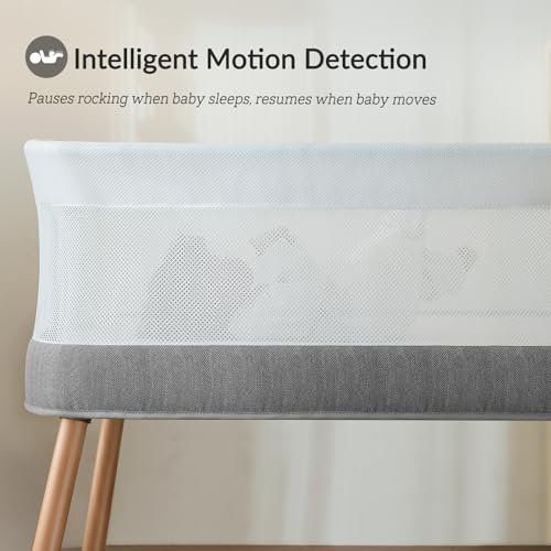 Grey Electric Bassinet with 3 Speeds B46863