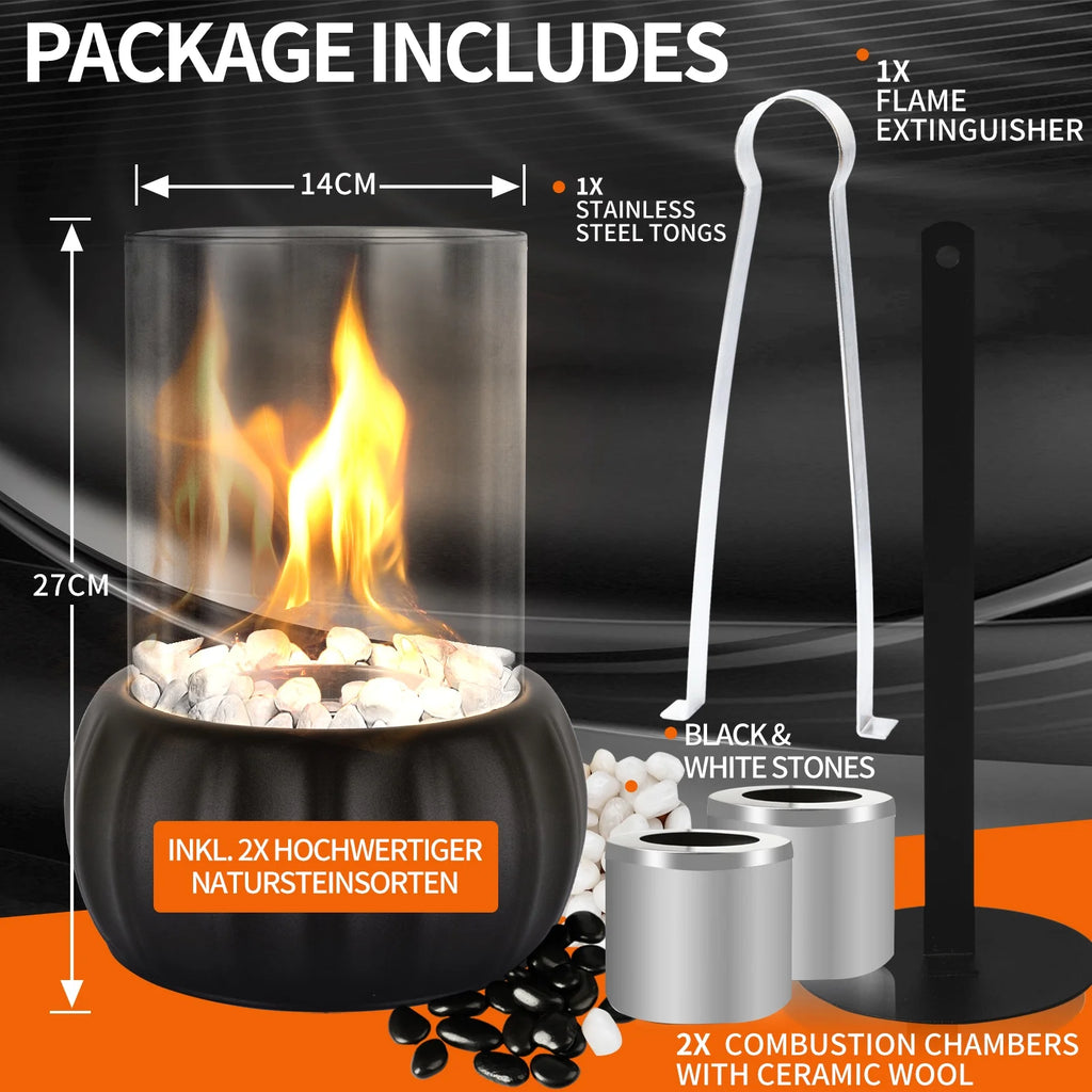 Tabletop Fire Pit with Combustion Chambers and Fire Killer K196709