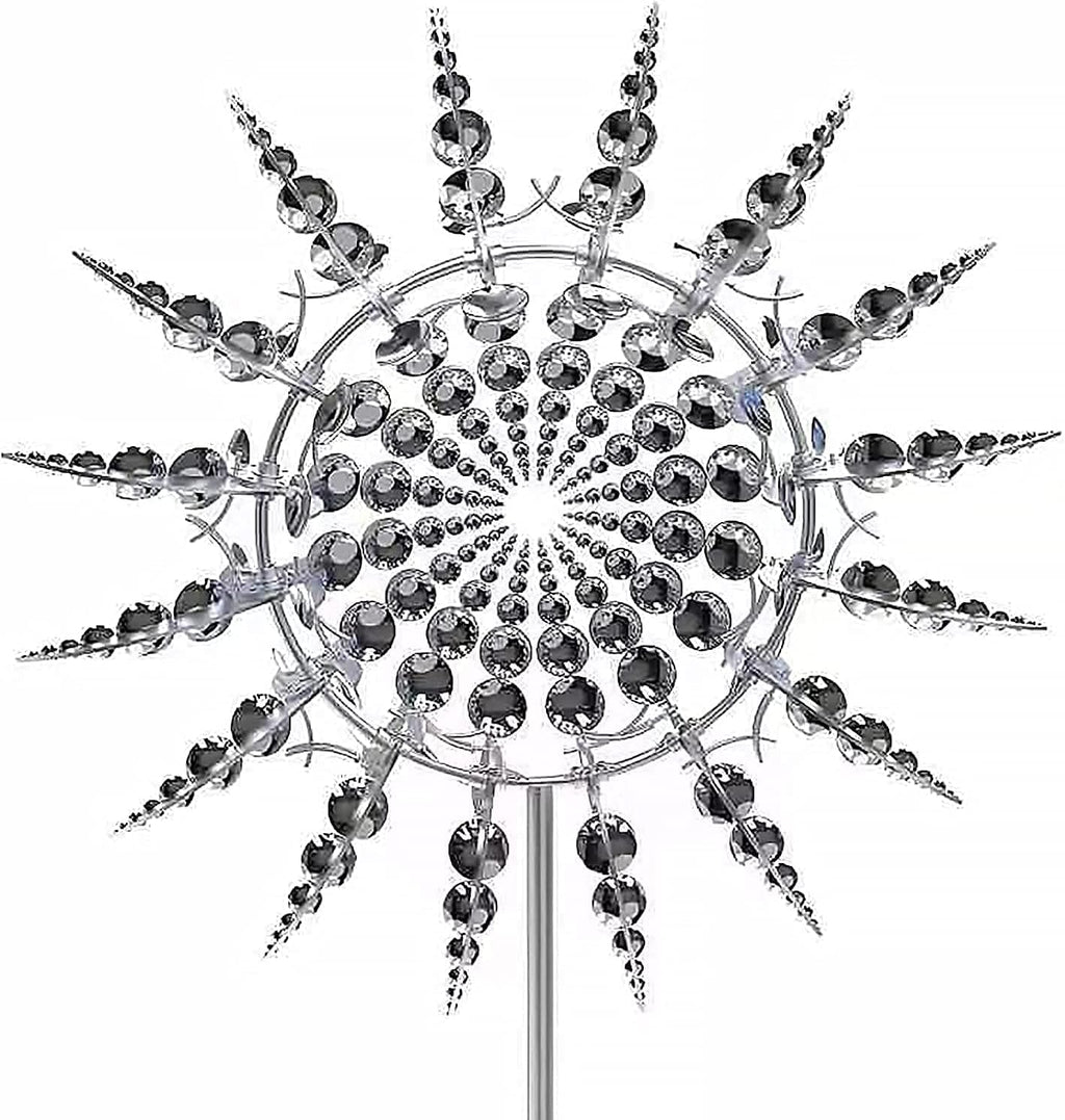 White Kinetic Windmill Spinner J60263