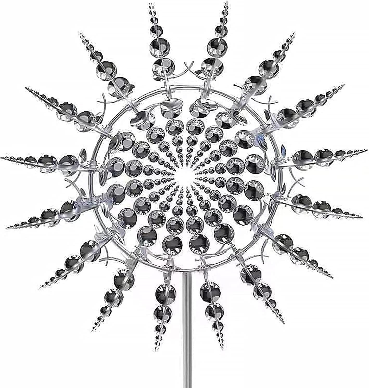 White Kinetic Windmill Spinner J60263