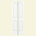24 in. x 80 in. White Painted Composite MDF Closet Bi-Fold Door T30339