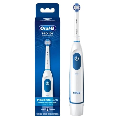 Blue and White Battery Powered Electric Toothbrush I9393