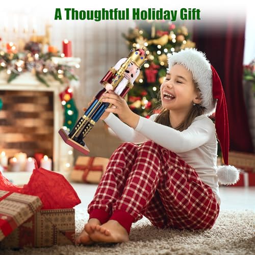 15 Inch Wooden Christmas Nutcracker with Scepter S359979