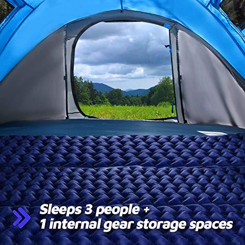 4 Person 9.5’X6.6’X52'' Waterproof Instant Tent Y364459