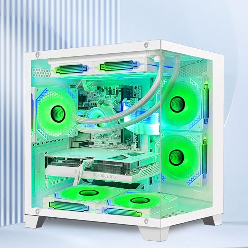 White Gaming PC Desktop with AMD Ryzen 7 5700G, RTX 4060 8GB, 32GB DDR4 RAM, 1TB M.2 PCIE SSD, Windows 11 Pro F615675