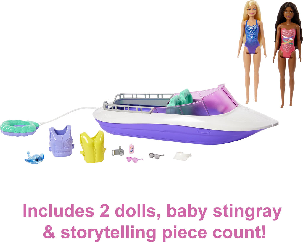 Barbie Dolls with Boat Playset H701577