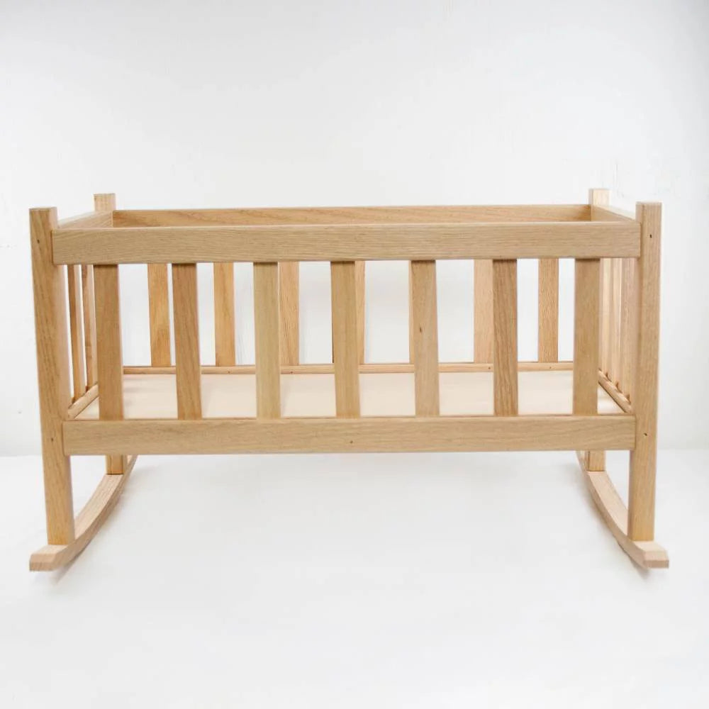 Oak Child Doll Rocking Cradle Toy 22 inch R899031