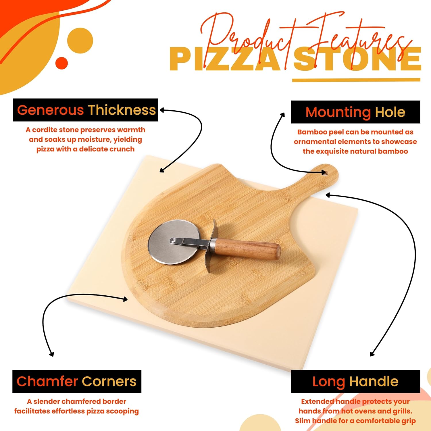 Pizza Stone Set of 3 M8126