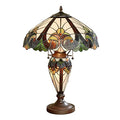 Hunter Green Stained Glass Table Lamp U1865
